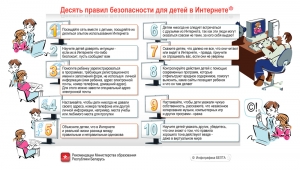 Десять правил безопасности детей в Интернете